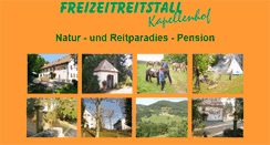 Desktop Screenshot of freizeitreitstall.de